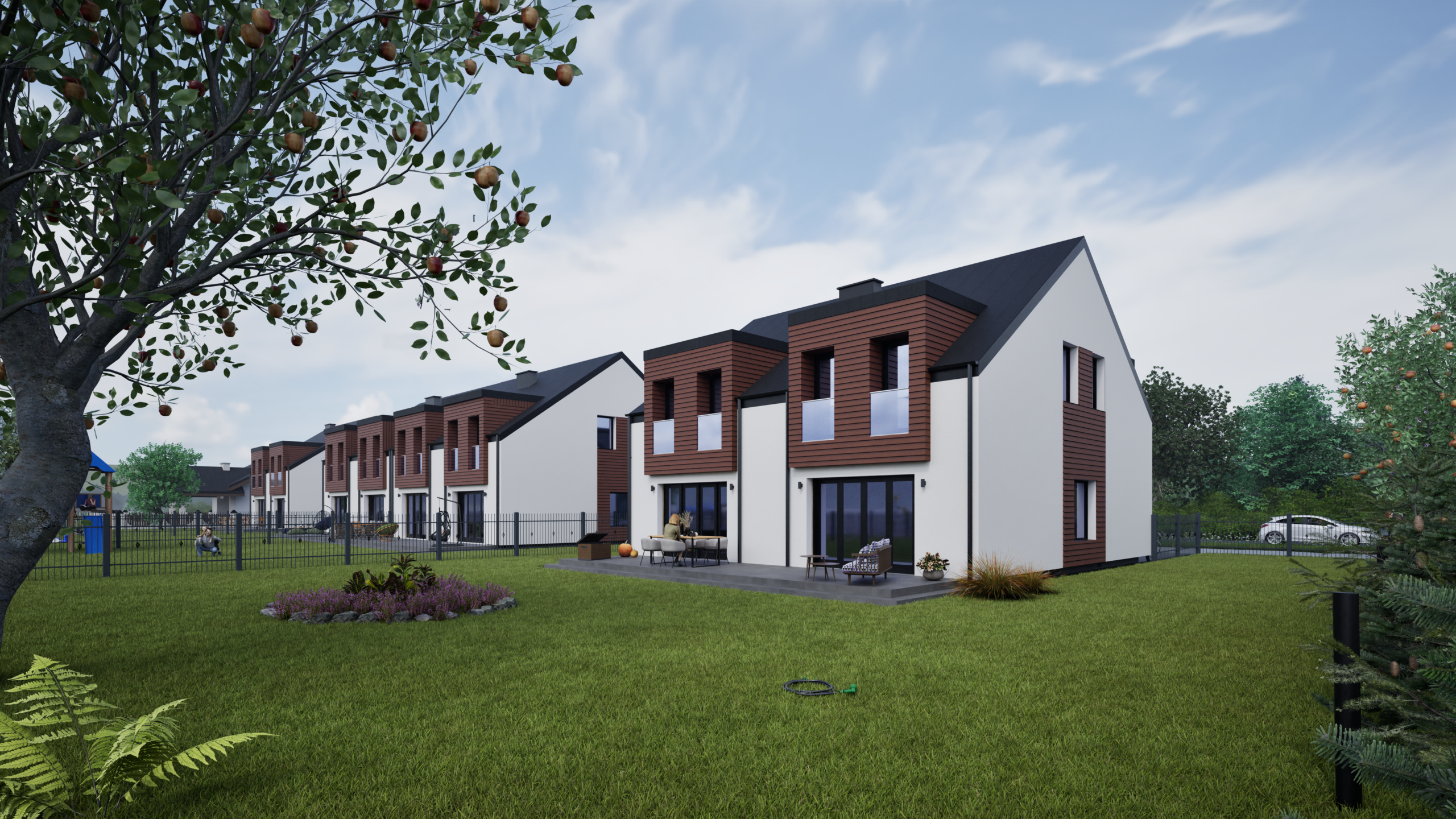 Osiedle domów jednorodzinnych dwulokalowych | AMP Investment