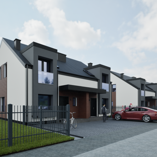 Osiedle domów jednorodzinnych dwulokalowych | AMP Investment