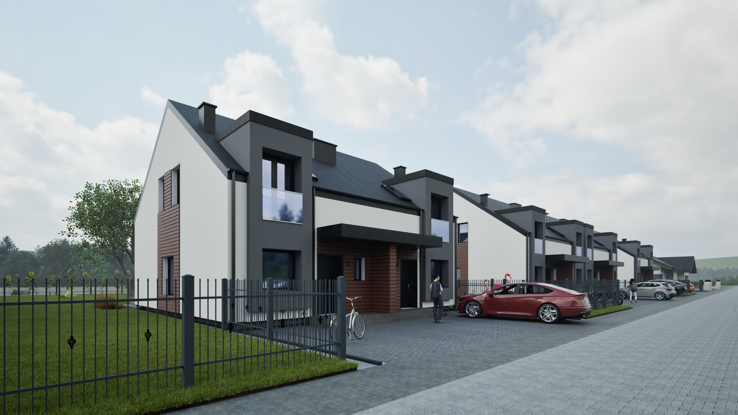 Osiedle domów jednorodzinnych dwulokalowych | AMP Investment