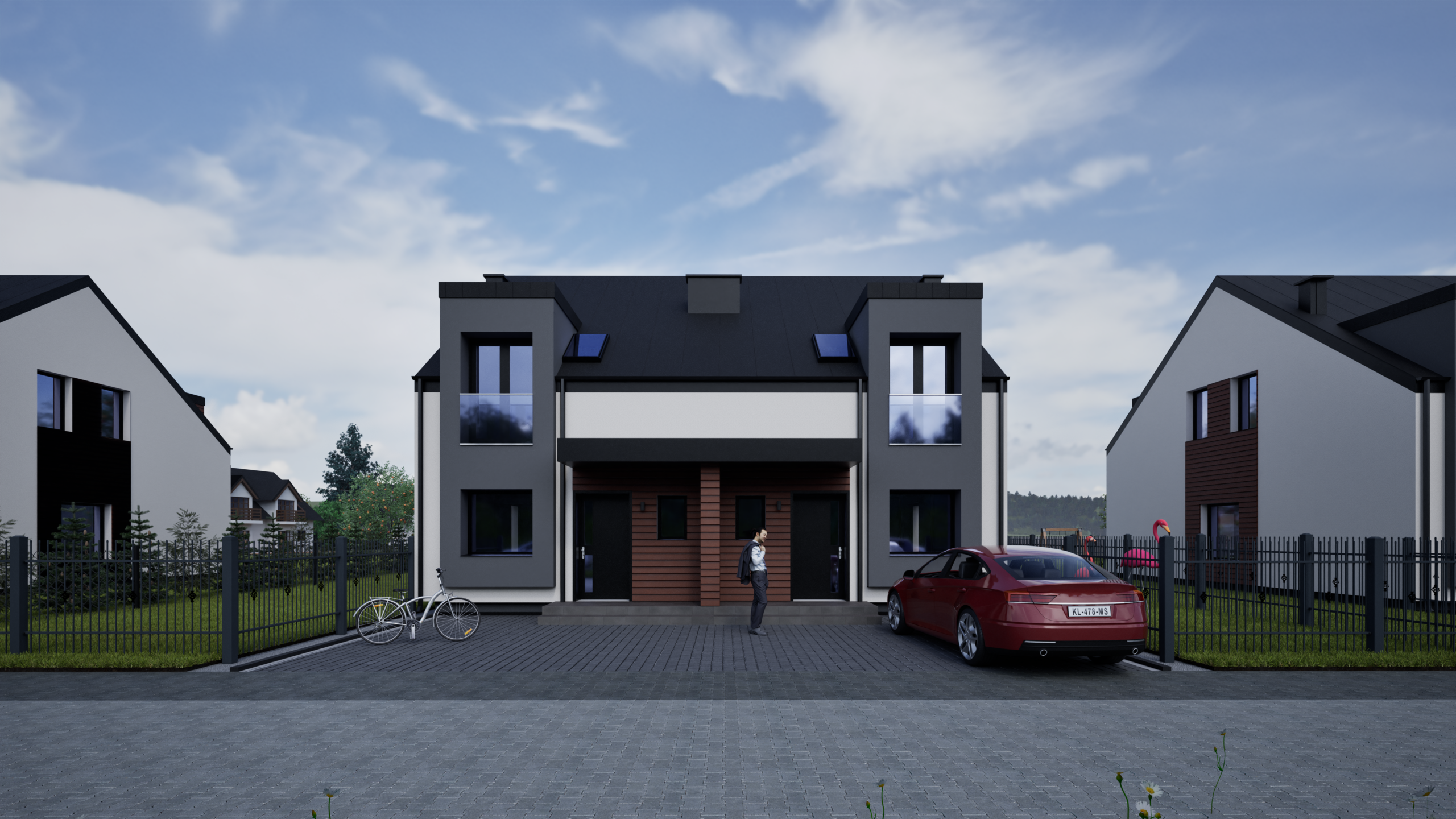 Osiedle domów jednorodzinnych dwulokalowych | AMP Investment