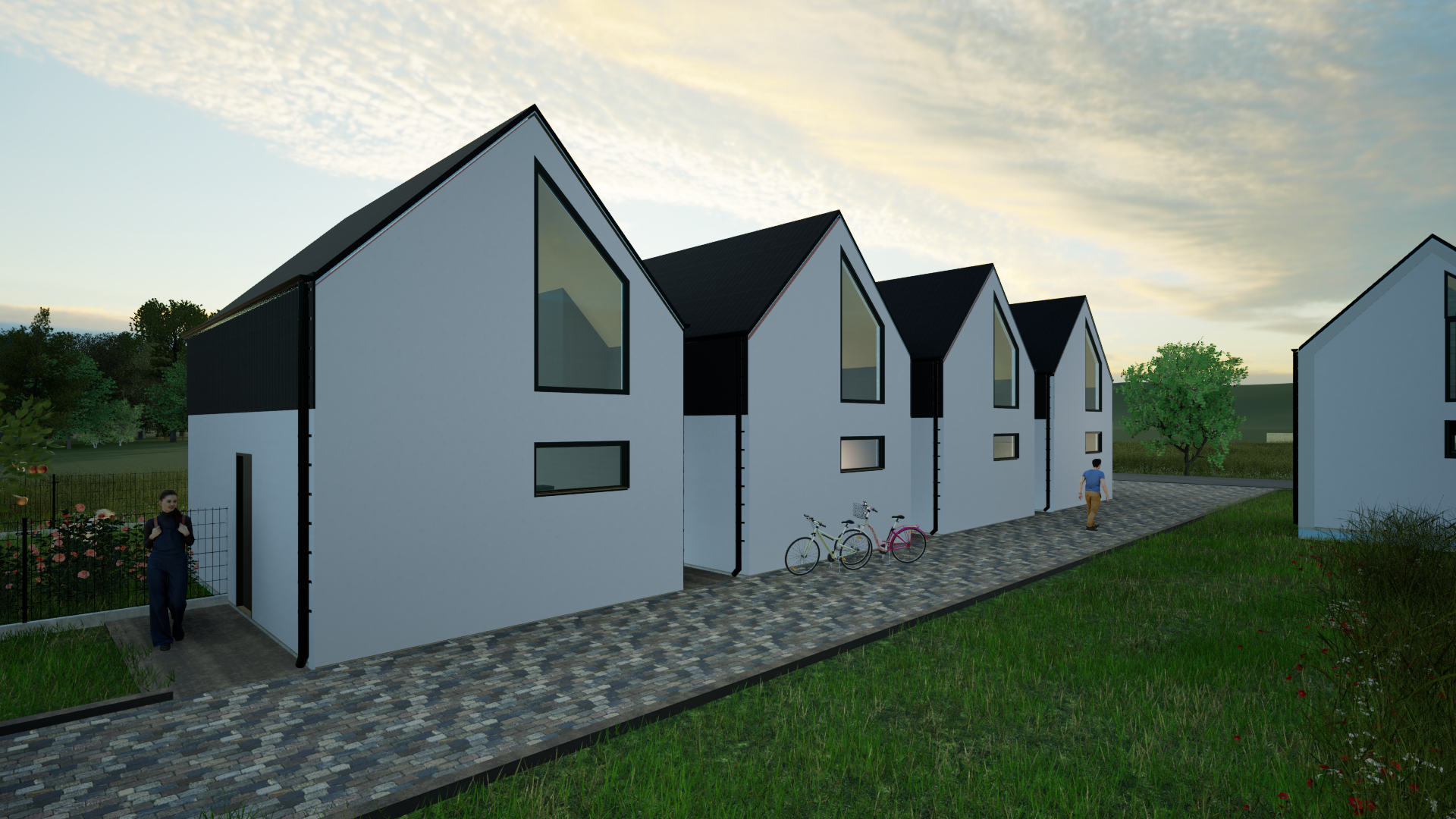 Wizualizacja domków letniskowych w Sarbinowie | AMP Investment