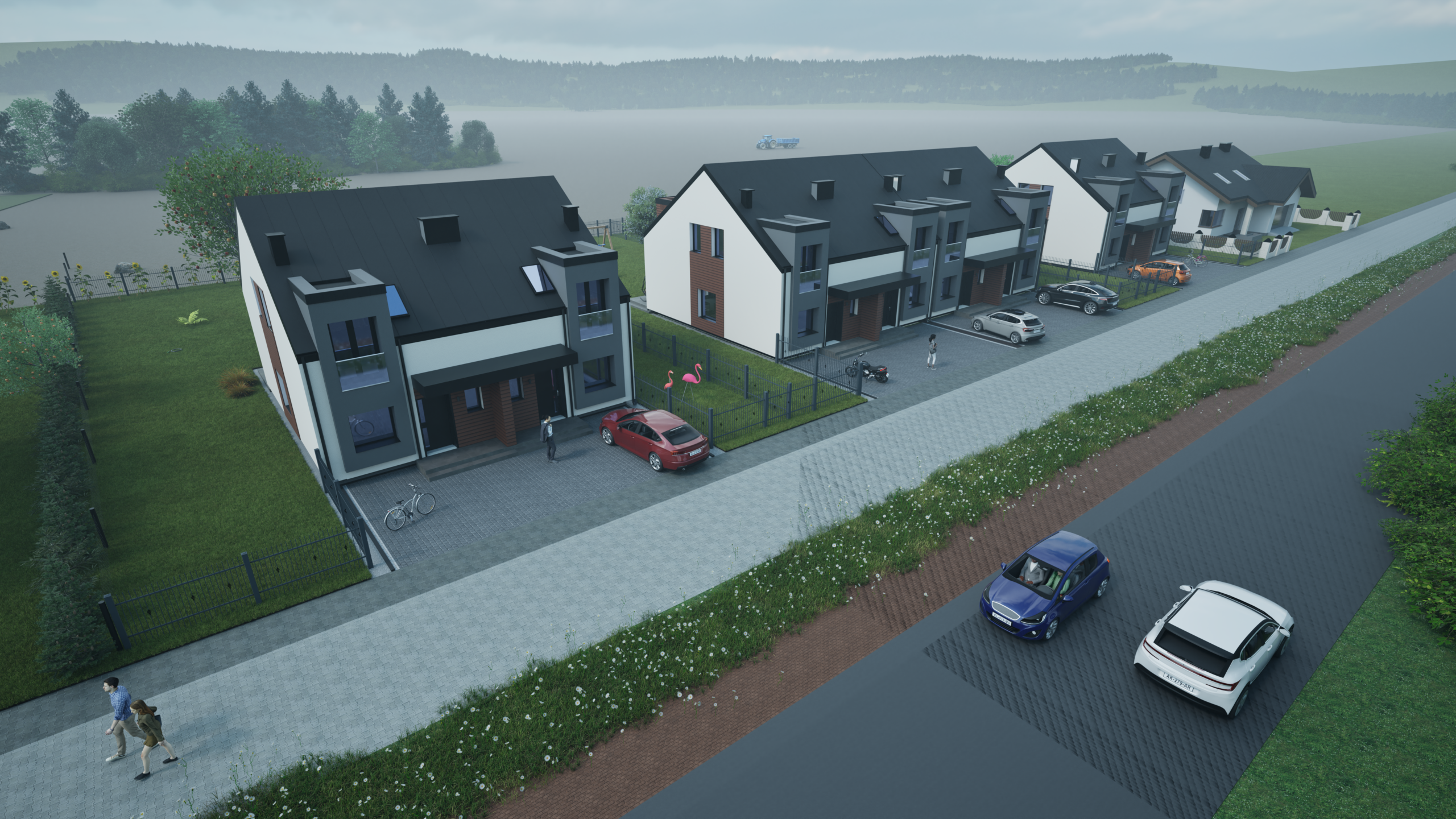 Osiedle domów jednorodzinnych dwulokalowych | AMP Investment