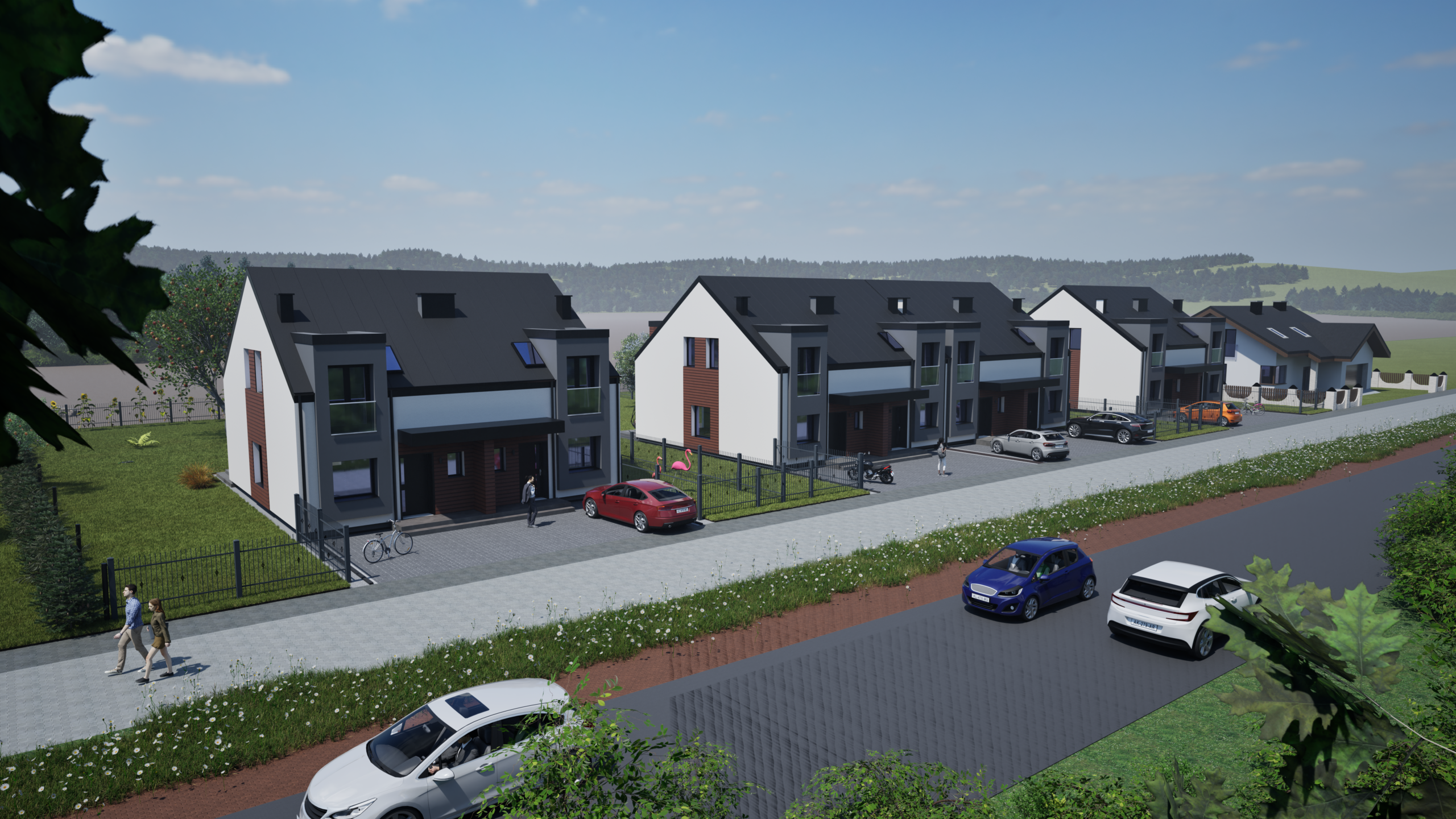 Osiedle domów jednorodzinnych dwulokalowych | AMP Investment