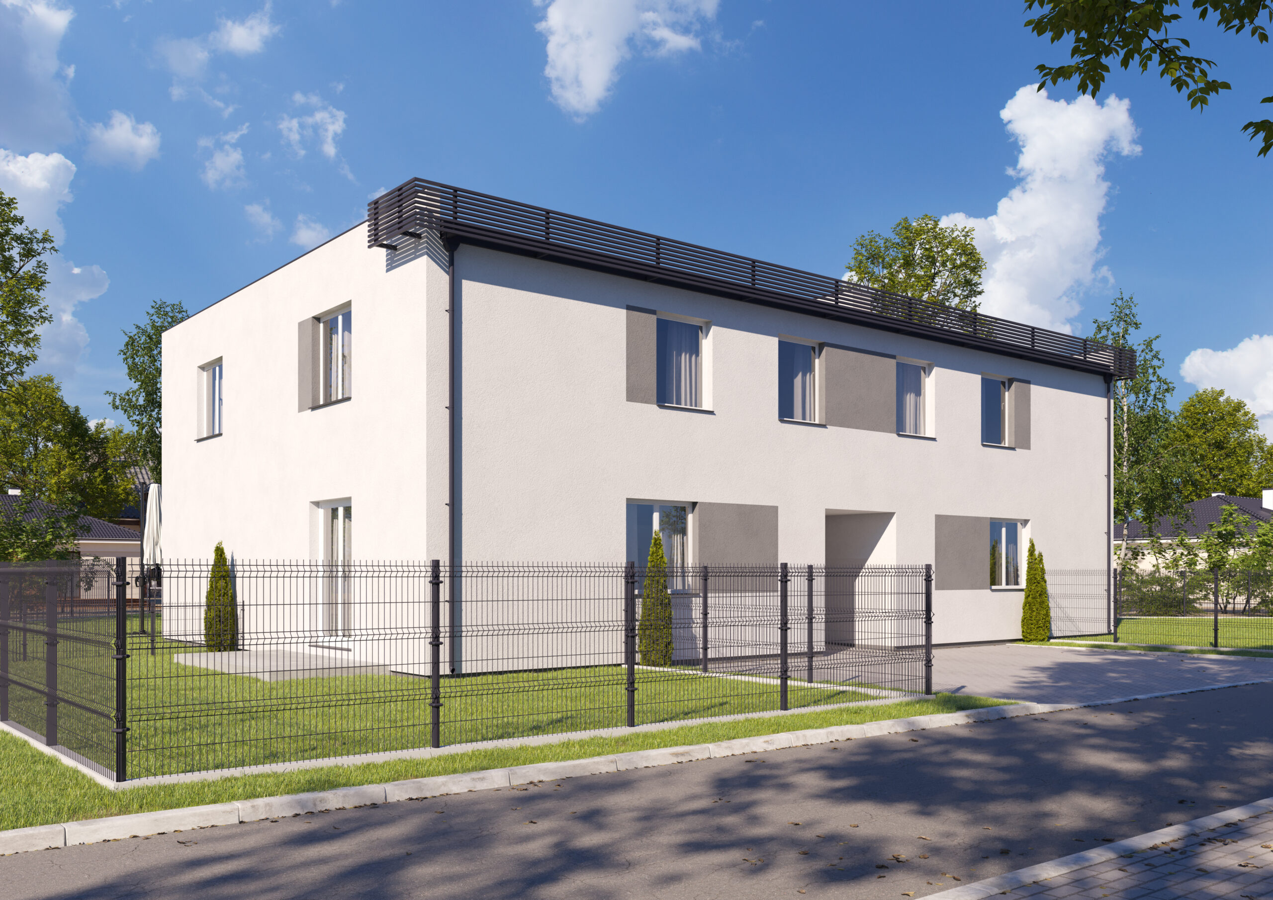 Wizualizacja bloku mieszkalnego w Damasławku | AMP Investment